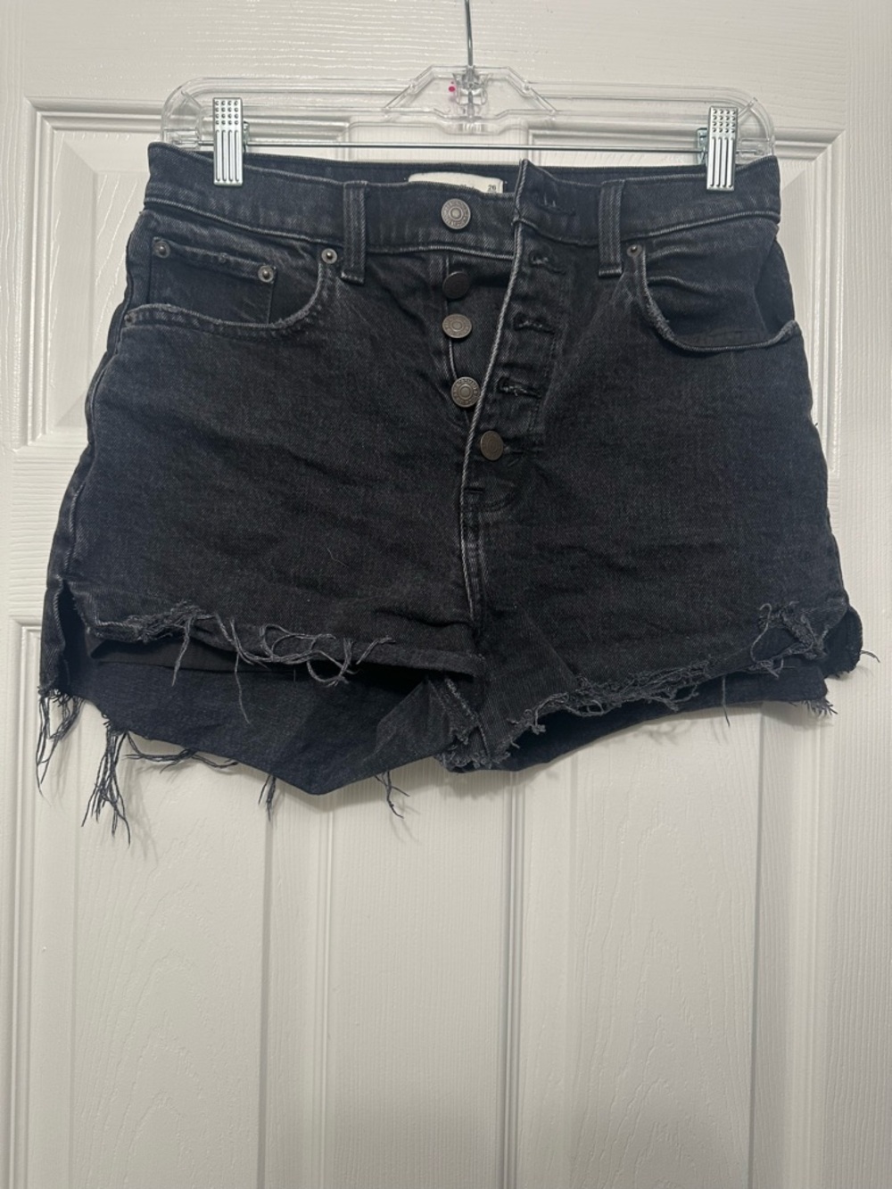 Abercrombie The Mom Short High Rise Denim Short Curve Love Size 26/2